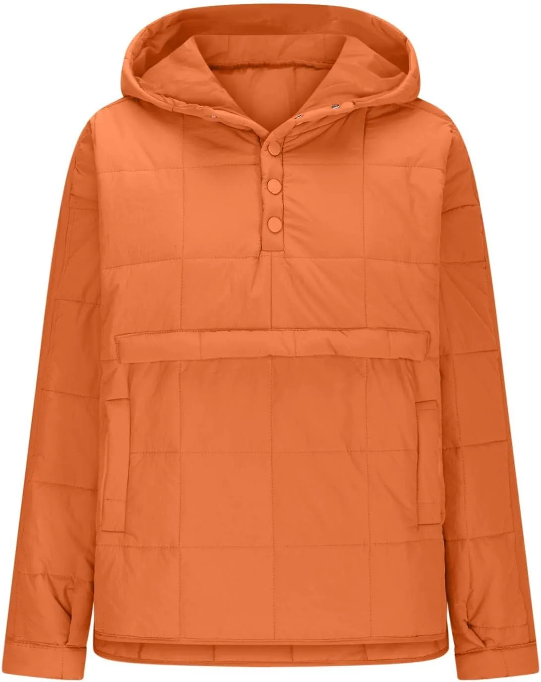 Womens Oversized Puffer Jacket Lightweight Quilted Jackets Dolman Hoodies Pullover Long Sleeve Warm Winter Coat