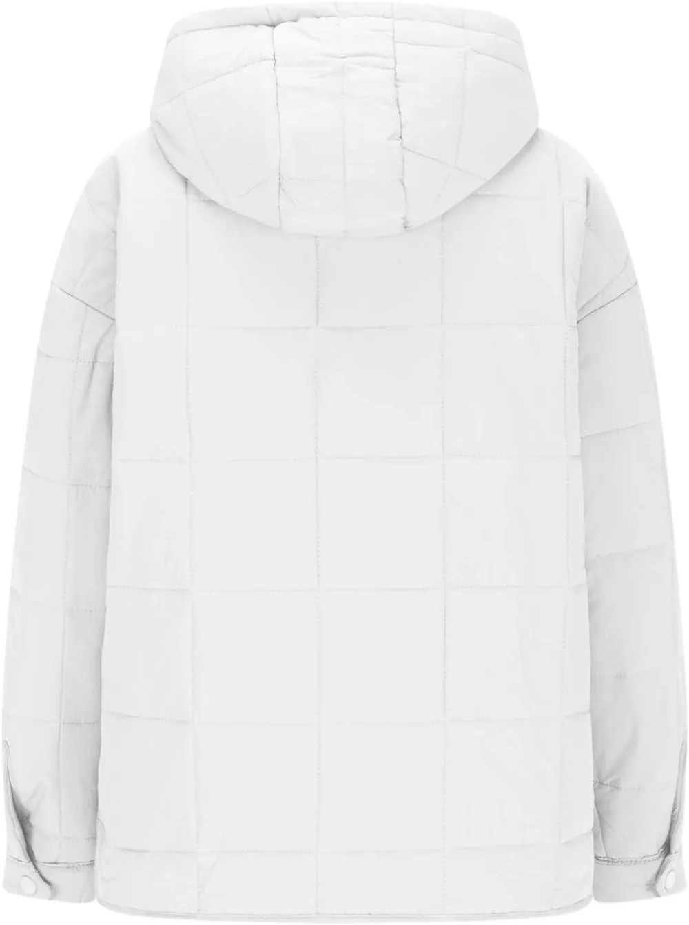 Womens Oversized Puffer Jacket Lightweight Quilted Jackets Dolman Hoodies Pullover Long Sleeve Warm Winter Coat
