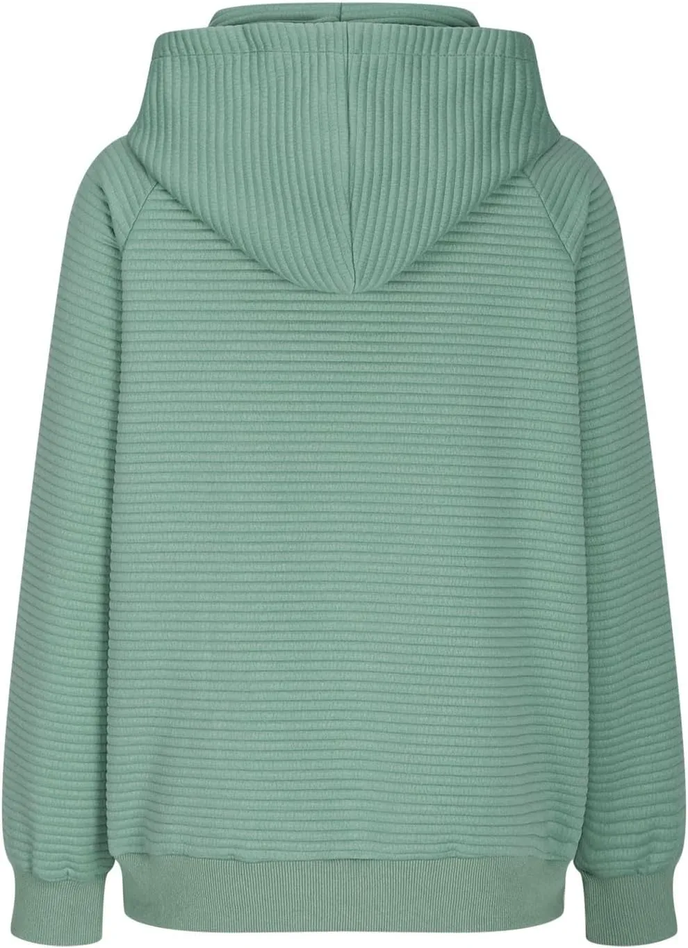 Womens Striped Texture Hoodies Fall Raglan Long Sleeve Dressy Sweatshirts Casual Loose Pullover with Kangaroo Pocket