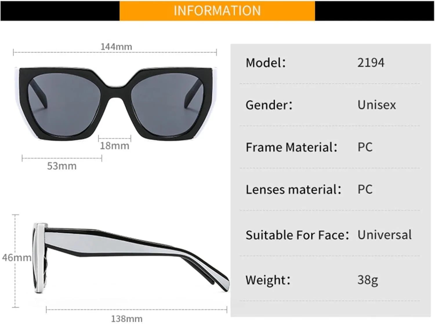 Women's Sunglasses Fashion Cat Eye Ladies Vintage Eyewear Uv400