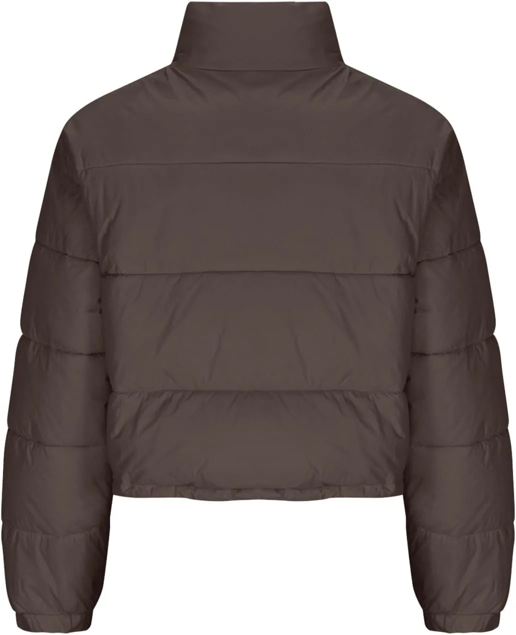 Women's Winter Coats Puffer Thicken Padded Down Jackets Warm Cropped Tops Quilted Casual Zipper 2024 Trendy Parka Outerwear