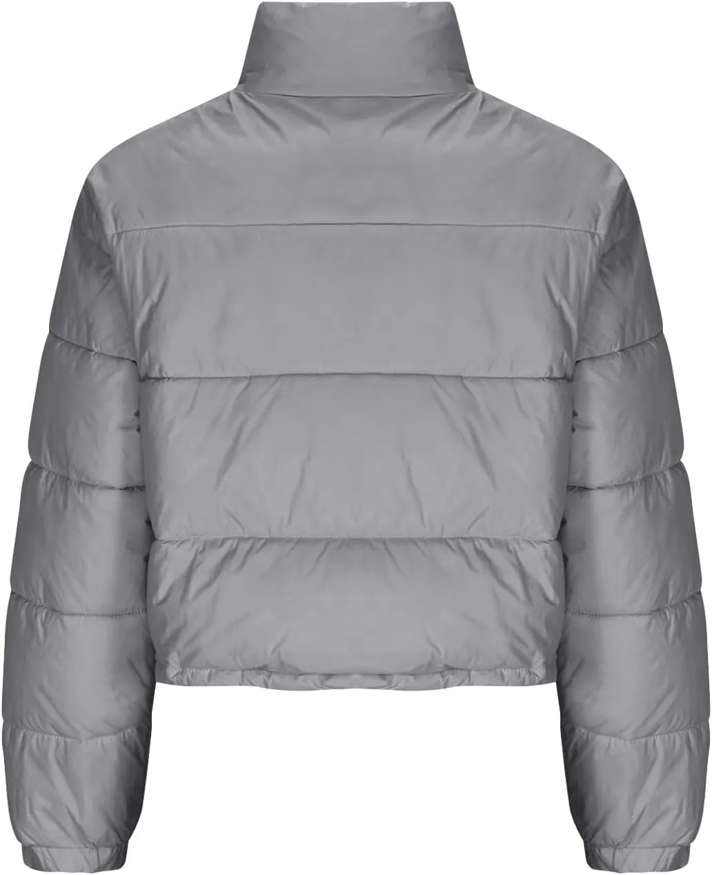 Women's Winter Coats Puffer Thicken Padded Down Jackets Warm Cropped Tops Quilted Casual Zipper 2024 Trendy Parka Outerwear