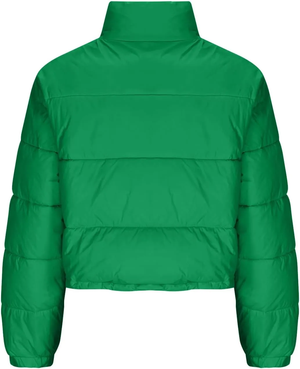 Women's Winter Coats Puffer Thicken Padded Down Jackets Warm Cropped Tops Quilted Casual Zipper 2024 Trendy Parka Outerwear