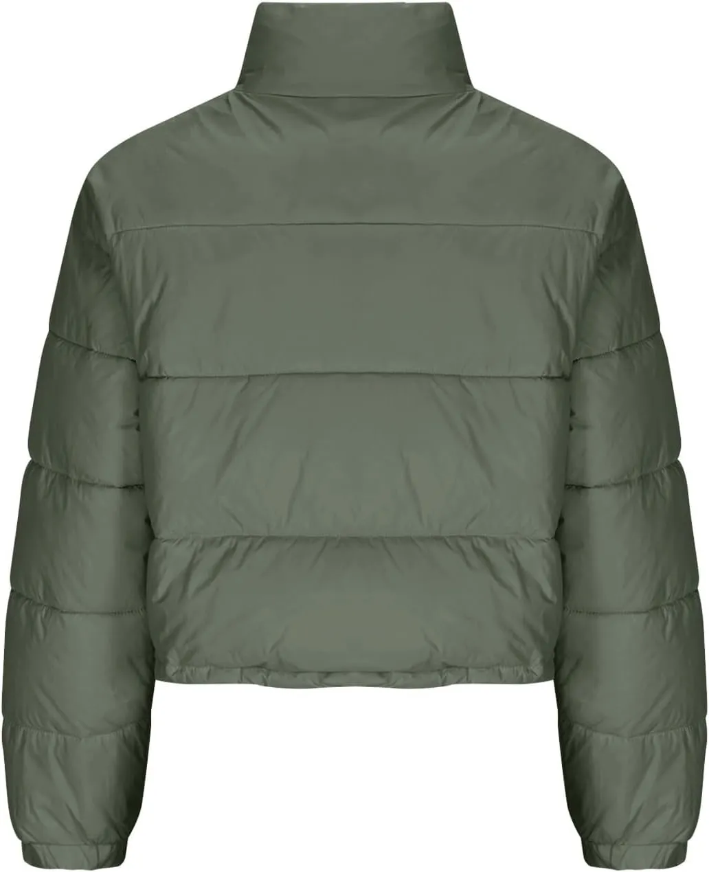 Women's Winter Coats Puffer Thicken Padded Down Jackets Warm Cropped Tops Quilted Casual Zipper 2024 Trendy Parka Outerwear