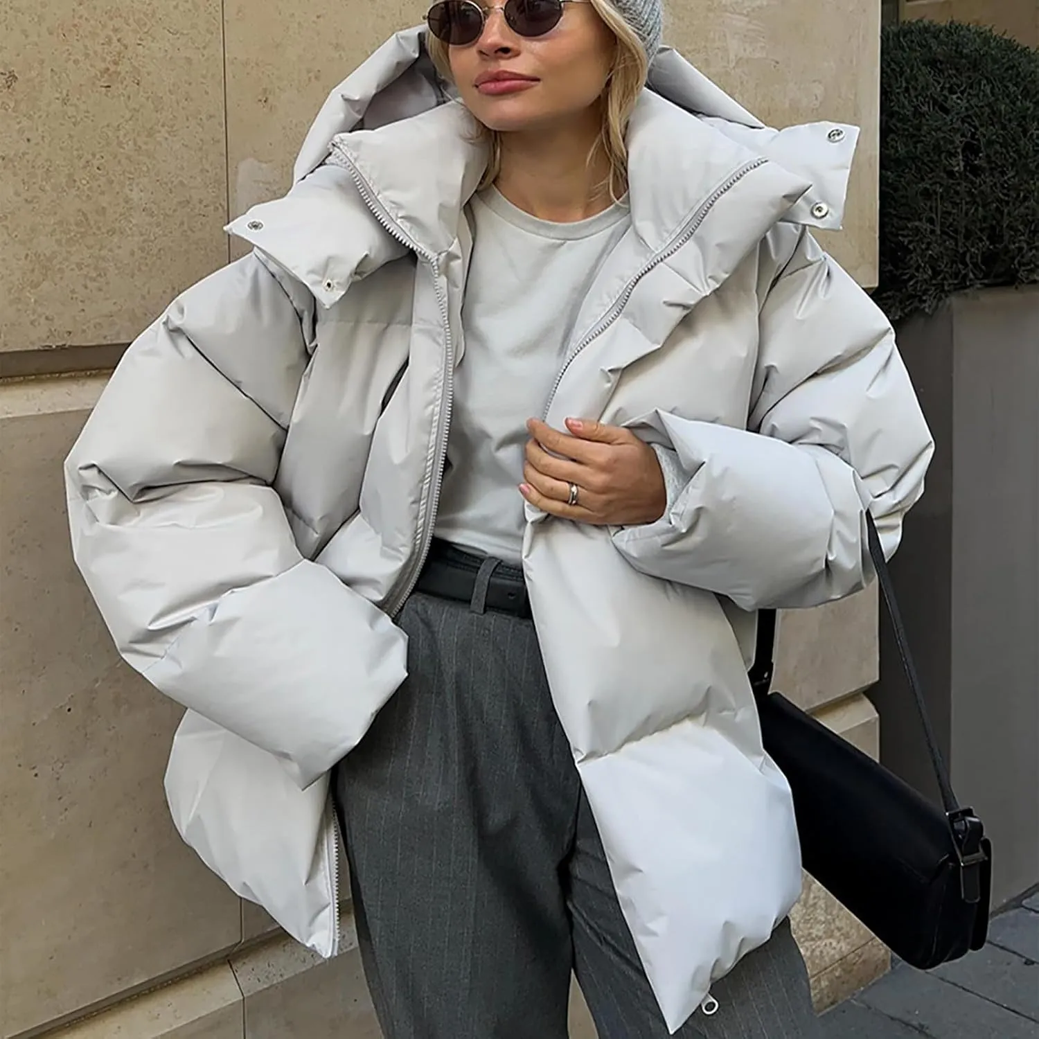 Women's Winter Thickened Warm Down Coat Jacket Windproof Water-Resistant Hooded Puffer jacket 2024 Trendy Parka Outerwear