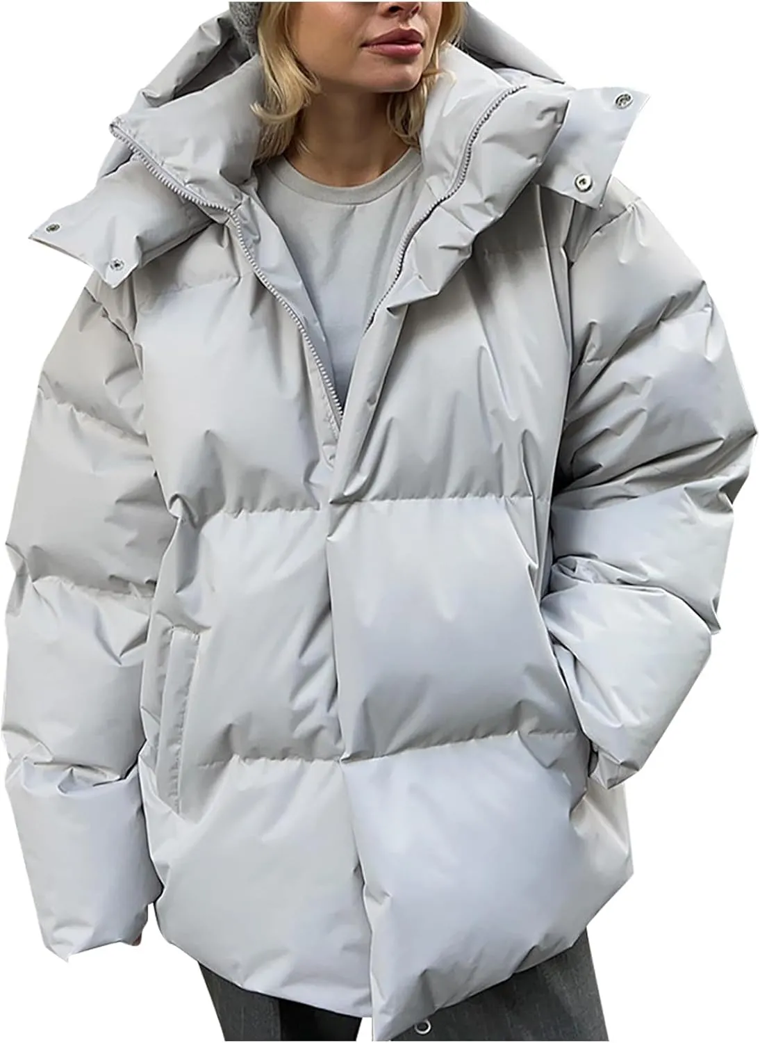Women's Winter Thickened Warm Down Coat Jacket Windproof Water-Resistant Hooded Puffer jacket 2024 Trendy Parka Outerwear