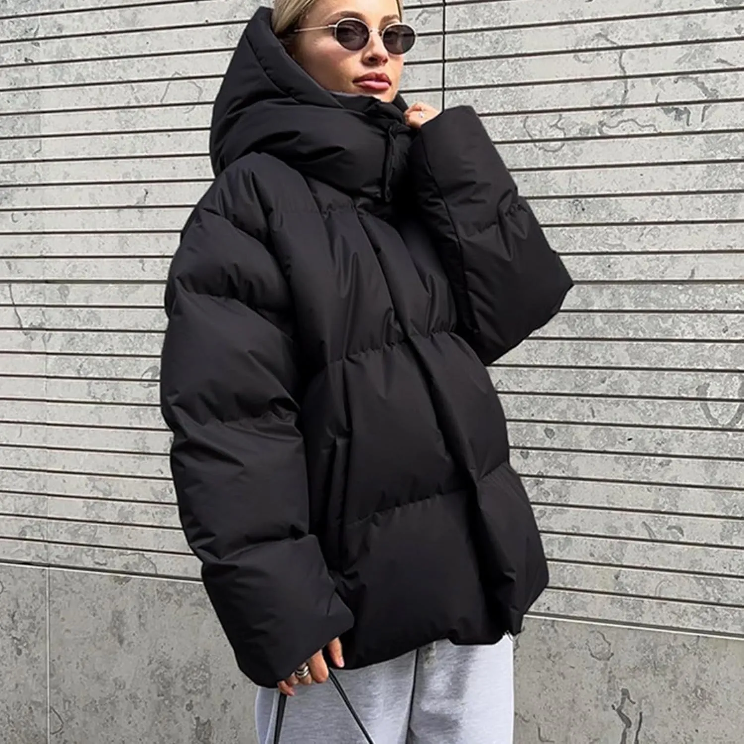 Women's Winter Thickened Warm Down Coat Jacket Windproof Water-Resistant Hooded Puffer jacket 2024 Trendy Parka Outerwear