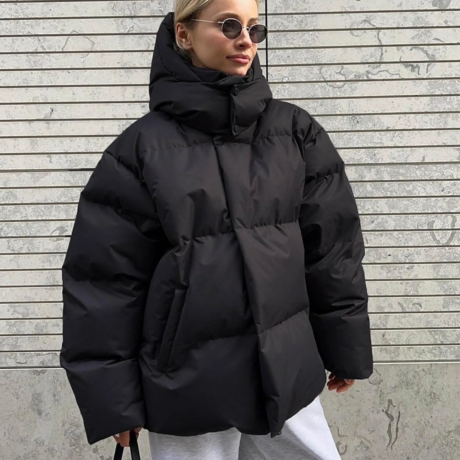 Women's Winter Thickened Warm Down Coat Jacket Windproof Water-Resistant Hooded Puffer jacket 2024 Trendy Parka Outerwear