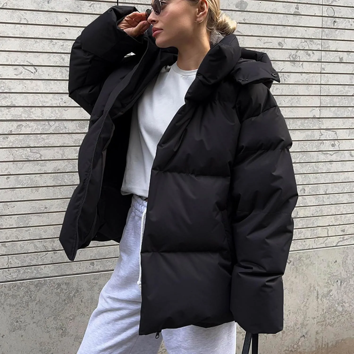 Women's Winter Thickened Warm Down Coat Jacket Windproof Water-Resistant Hooded Puffer jacket 2024 Trendy Parka Outerwear