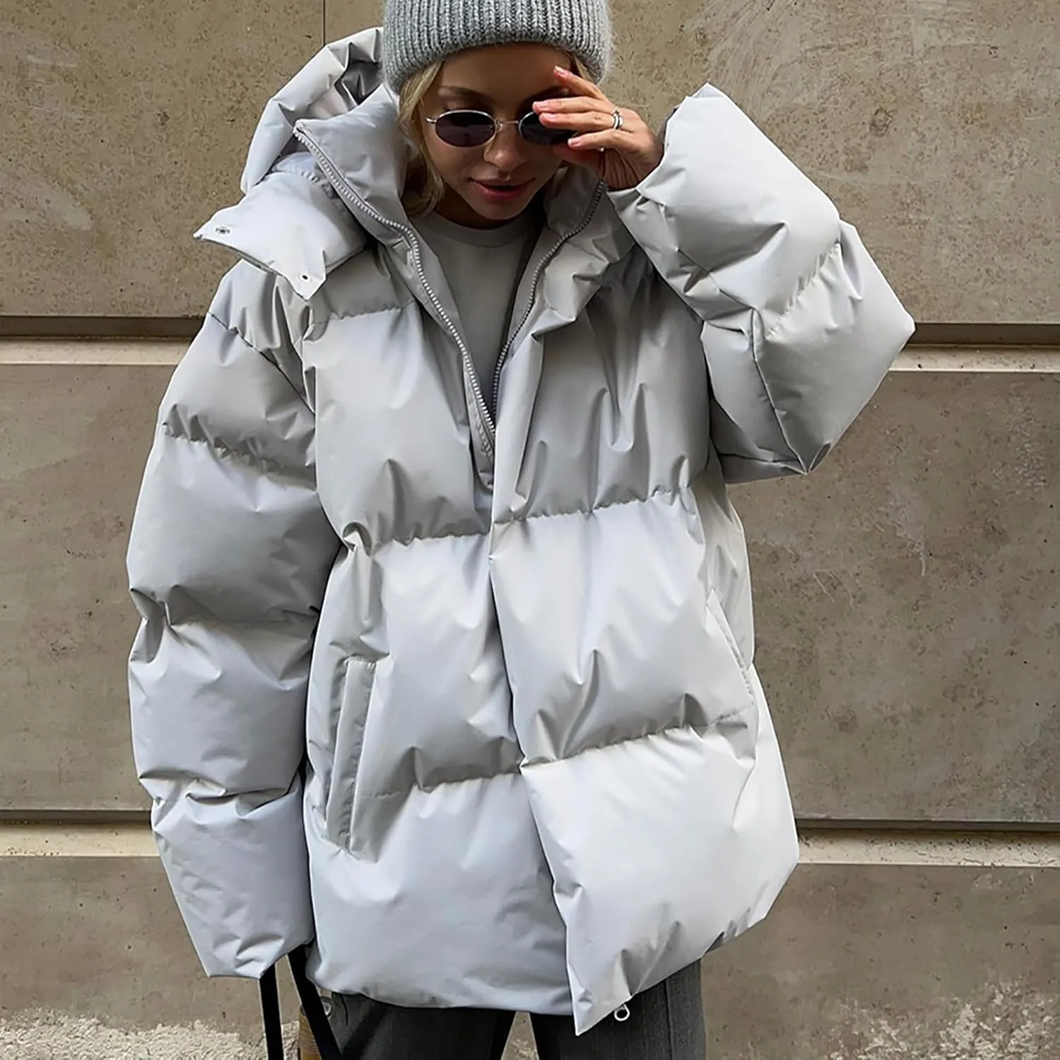 Women's Winter Thickened Warm Down Coat Jacket Windproof Water-Resistant Hooded Puffer jacket 2024 Trendy Parka Outerwear