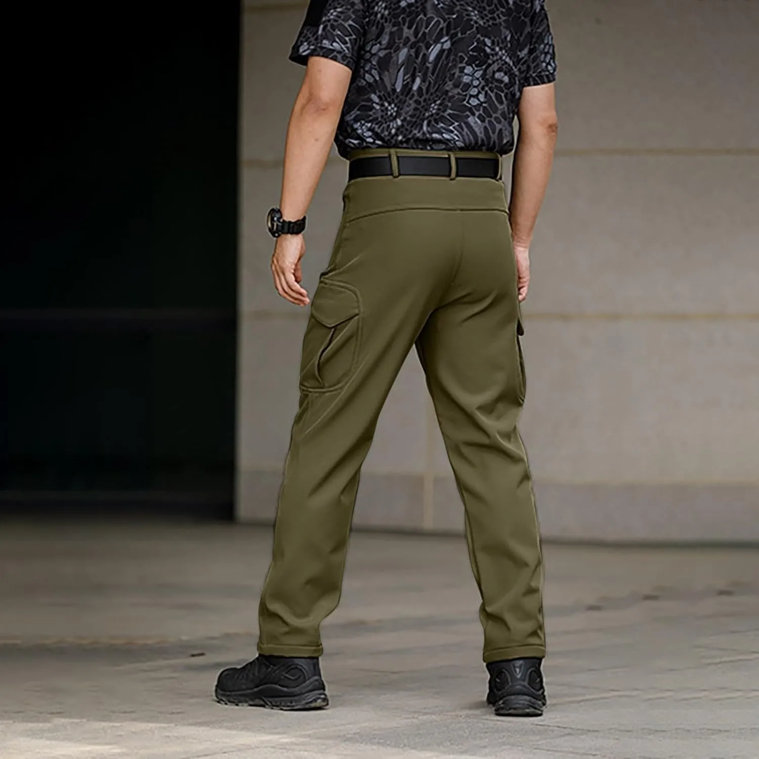 Work Pants for Men Multi Pockets Pants: Tactical Thermal Lightweight Trendy Pants