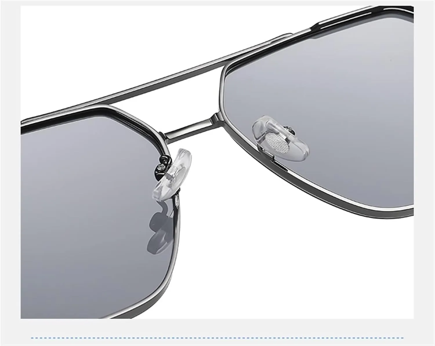 ZENYS Men's Cycling Metal Polarized Driving Sunglasses (Color : A, Size : 1)