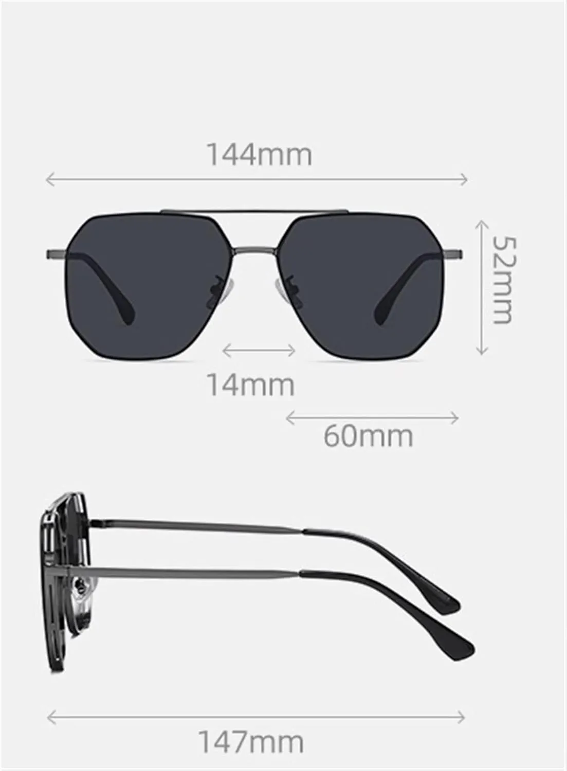 ZENYS Men's Cycling Metal Polarized Driving Sunglasses (Color : D, Size : 1)