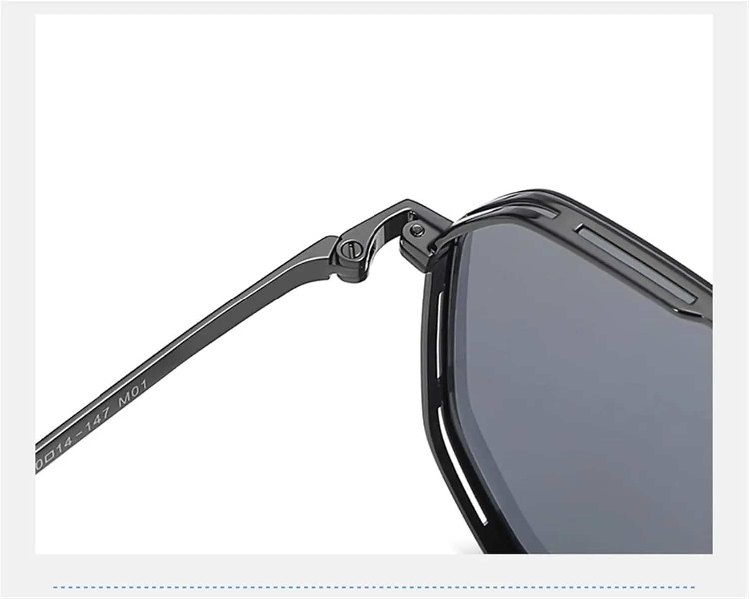 ZENYS Men's Cycling Metal Polarized Driving Sunglasses (Color : D, Size : 1)